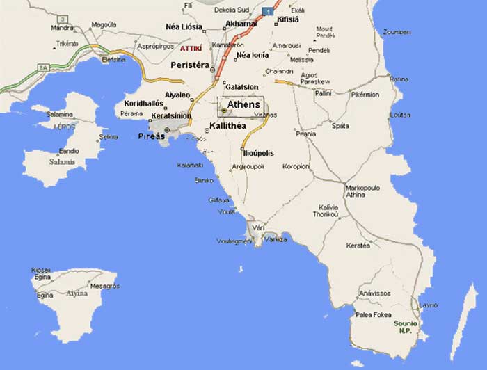 Attica information about the prefecture of Attica Greece
